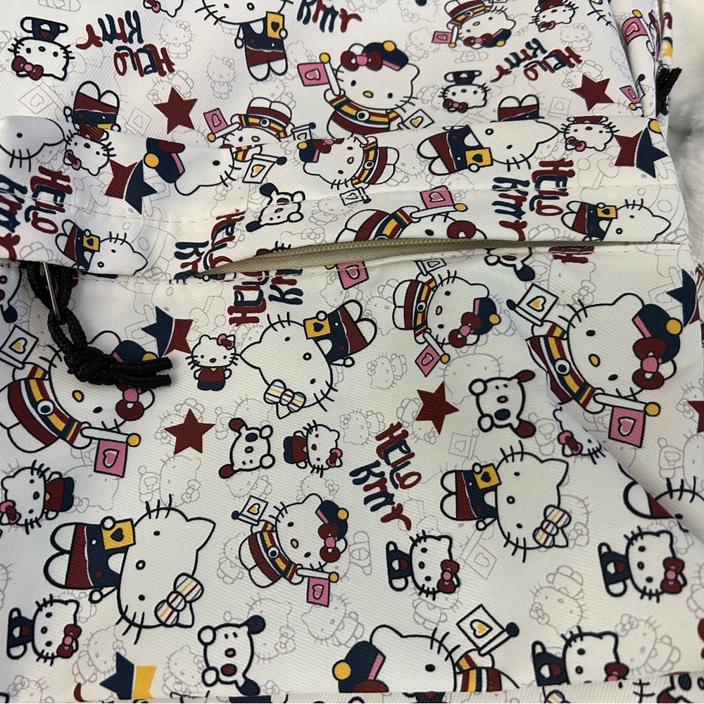 Hello Kitty, Backpack Zipper Front Pocket, Multic… - image 5